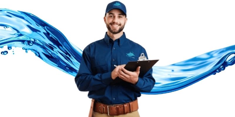 ClearFlow Plumbing professional with clipboard